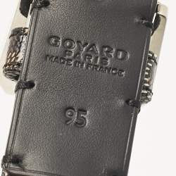 Goyard Black Goyardine Coated Canvas and Leather Buckle Belt 95 CM