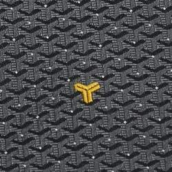 Goyard Grey Patterned Silk Skinny Tie 