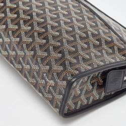 Goyard Black Goyardine Coated Canvas Jouvence MM Toiletry Bag
