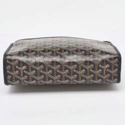 Goyard Black Goyardine Coated Canvas Jouvence MM Toiletry Bag