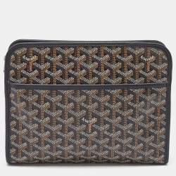 Goyard Black Goyardine Coated Canvas Jouvence MM Toiletry Bag
