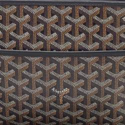 Goyard Black Goyardine Coated Canvas Jouvence MM Toiletry Bag