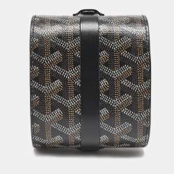 Goyard Black Goyardine Coated Canvas and Leather Travel Watch Case
