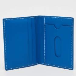 Goyard Blue Goyardine Coated Canvas Saint Marc Card Holder