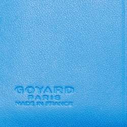 Goyard Blue Goyardine Coated Canvas Saint Marc Card Holder