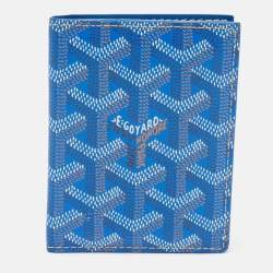Goyard Blue Goyardine Coated Canvas Saint Marc Card Holder