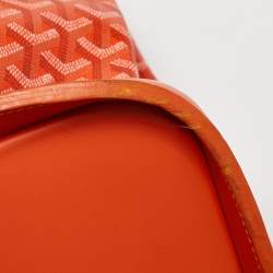 Goyard Orange Goyardine Coated Canvas and Leather Steamer Bag