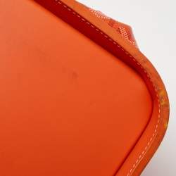 Goyard Orange Goyardine Coated Canvas and Leather Steamer Bag