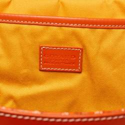 Goyard Orange Goyardine Coated Canvas and Leather Steamer Bag