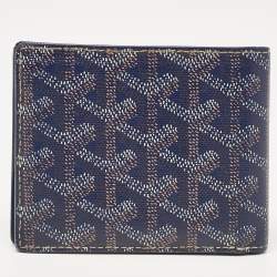 Goyard Blue Goyardine Coated Canvas Victoire Bifold Wallet