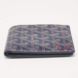 Goyard Blue Goyardine Coated Canvas Victoire Bifold Wallet