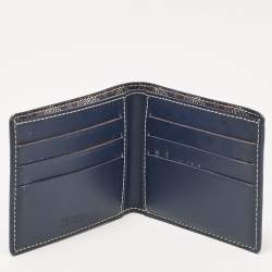 Goyard Blue Goyardine Coated Canvas Victoire Bifold Wallet