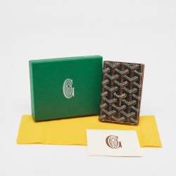 Goyard Black Goyardine Coated Canvas Saint Pierre Card Holder