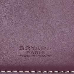 Goyard Burgundy Goyardine Coated Canvas Saint Pierre Card Holder