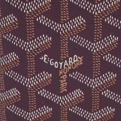 Goyard Burgundy Goyardine Coated Canvas Saint Pierre Card Holder