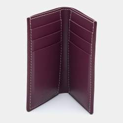 Goyard Burgundy Goyardine Coated Canvas Saint Pierre Card Holder