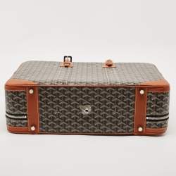 Goyard Brown Goyardine Coated Canvas and Leather Majordome 50 Soft Suitcase