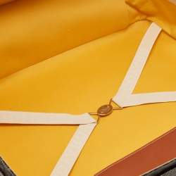 Goyard Brown Goyardine Coated Canvas and Leather Majordome 50 Soft Suitcase
