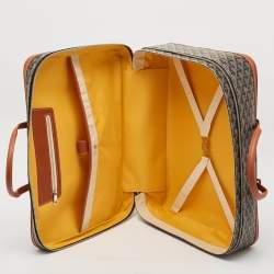 Goyard Brown Goyardine Coated Canvas and Leather Majordome 50 Soft Suitcase
