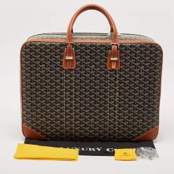Goyard Brown Goyardine Coated Canvas and Leather Majordome 50 Soft Suitcase