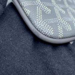 Goyard Gray Pvc Coated Canvas Senna GM Clutch Bag