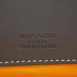Goyard Gray Pvc Coated Canvas Senna GM Clutch Bag
