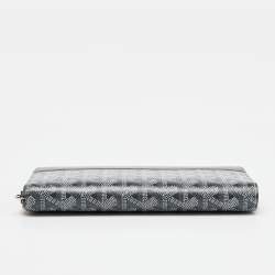 Goyard Grey Goyardine Coated Canvas and Leather Matignon GM Wallet