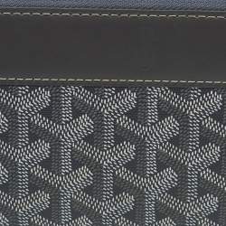 Goyard Grey Goyardine Coated Canvas and Leather Matignon GM Wallet