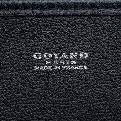 Goyard Black Goyardine Canvas and Leather Tote Bag