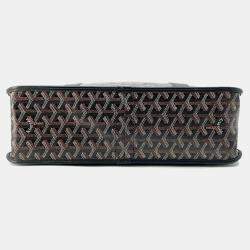 Goyard Black Goyardine Canvas and Leather Tote Bag