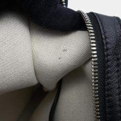 Goyard Black Goyardine Canvas and Leather Tote Bag
