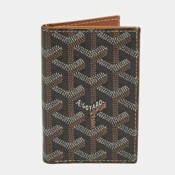 Goyard Brown Goyardine Coated Canvas Saint Pierre Card Holder