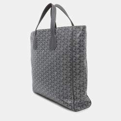 Goyard Sack Voltaire Gray Pvc Coated Canvas