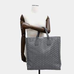 Goyard Sack Voltaire Gray Pvc Coated Canvas