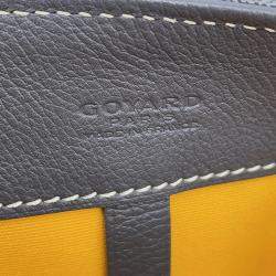 Goyard Sack Voltaire Gray Pvc Coated Canvas