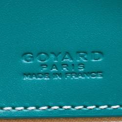 Pre Owned Goyard Green Goyardine Coated Canvas and Leather Ambassade PM Briefcase