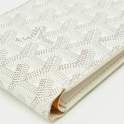 Pre Owned محفظة جويا رد فيكتوري كانفاس مقوى جوياردين أبيض بطيتين