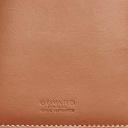 مملوكة مسبقًا Goyard Brown Goyardine Coated Canvas and Leather Travel Wallet