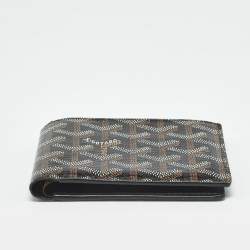 Pre Owned Goyard Black Goyardine Coated Canvas Victoire Bifold Wallet