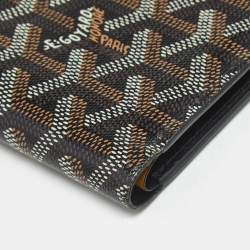 Pre Owned Goyard Black Goyardine Coated Canvas Victoire Bifold Wallet