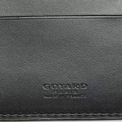 Pre Owned Goyard Black Goyardine Coated Canvas Victoire Bifold Wallet
