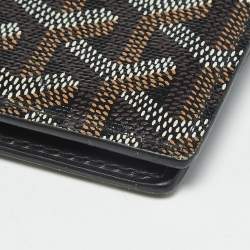 Pre Owned Goyard Black Goyardine Coated Canvas Victoire Bifold Wallet