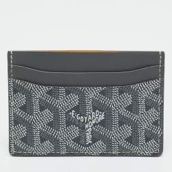 مملوكة مسبقًا محفظة بطاقات جويارد سان سولبيس جلد وكانفاس جوياردين مقوى سوداء