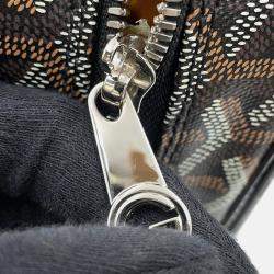 Pre Owned Goyard Ambasard Black Pvc Leather Size Mm