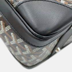 Pre Owned Goyard Ambasard Black Pvc Leather Size Mm