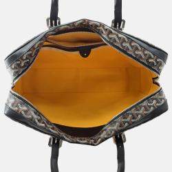 Pre Owned Goyard Ambasard Black Pvc Leather Size Mm