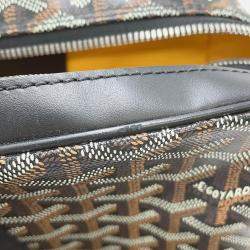 Pre Owned Goyard Ambasard Black Pvc Leather Size Mm