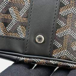 Pre Owned Goyard Ambasard Black Pvc Leather Size Mm