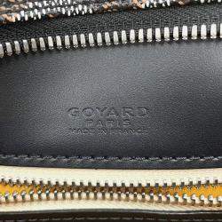 Pre Owned Goyard Ambasard Black Pvc Leather Size Mm