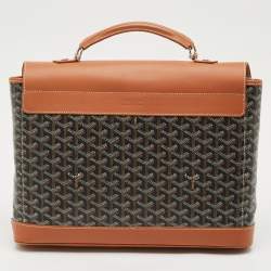 مملوكة مسبقًا Goyard Brown Goyardine Coated Canvas and Leather Citadin Messenger Bag